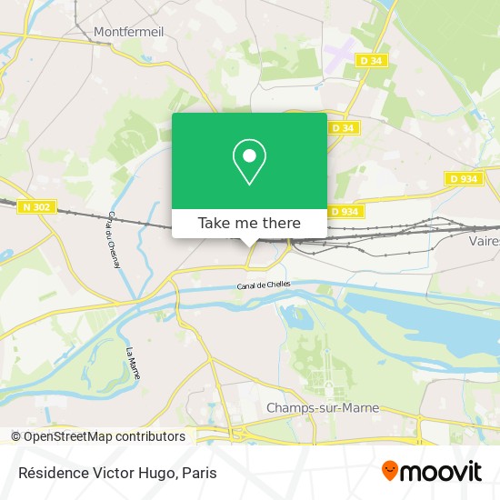 Résidence Victor Hugo map