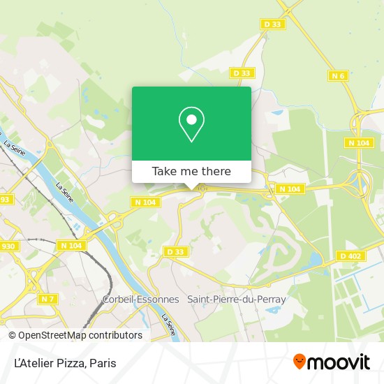 L’Atelier Pizza map