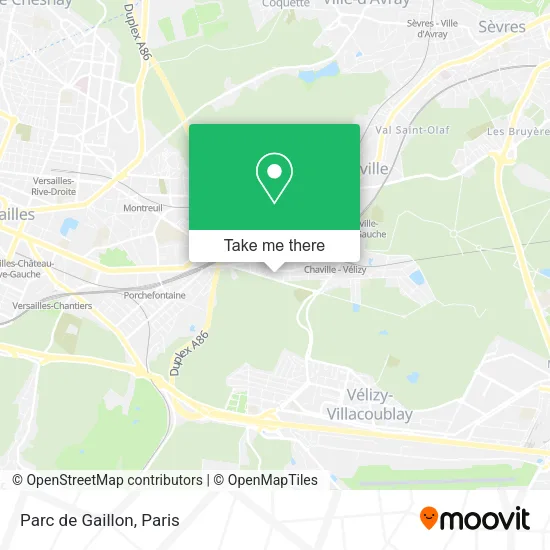 Parc de Gaillon map