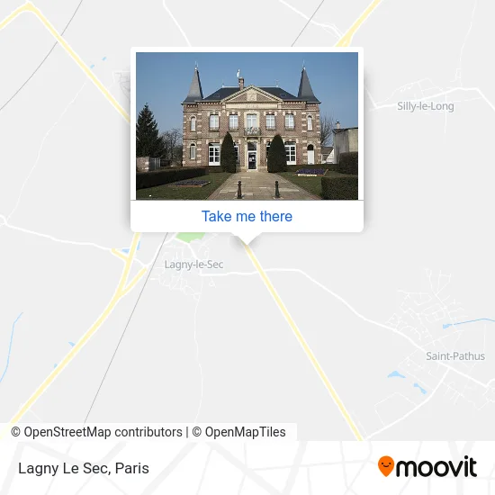 Lagny Le Sec map