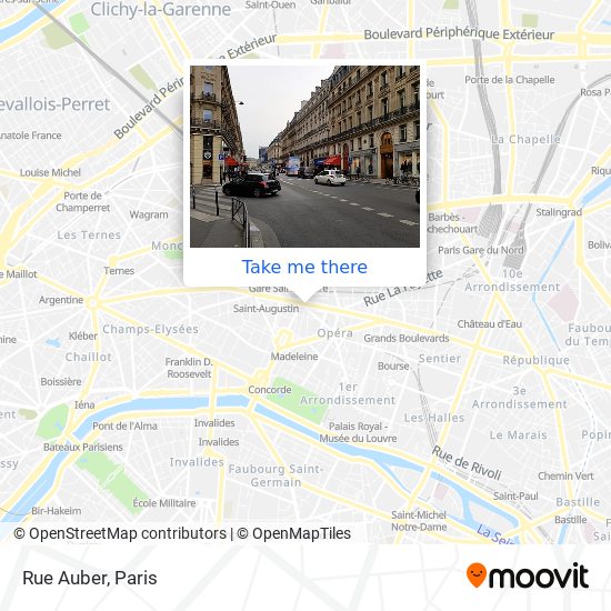 Mapa Rue Auber