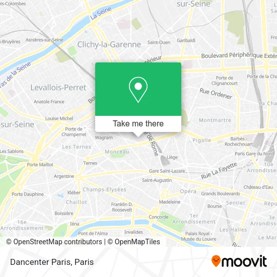 Dancenter Paris map