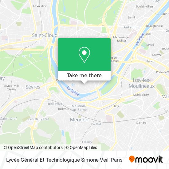 Lycée Général Et Technologique Simone Veil map