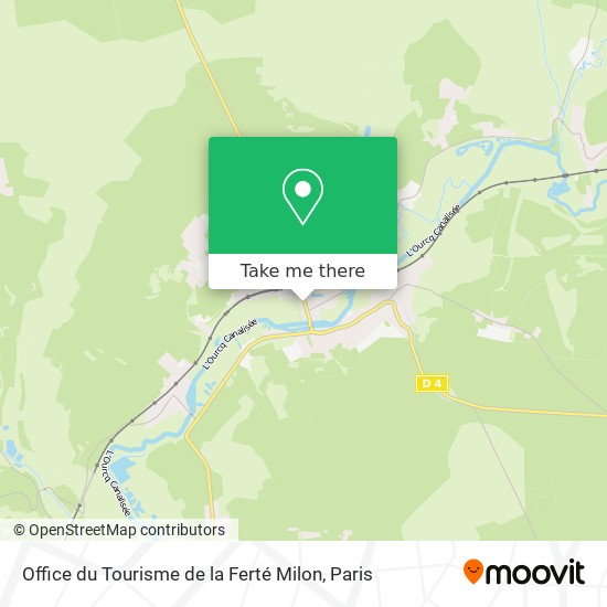 Mapa Office du Tourisme de la Ferté Milon