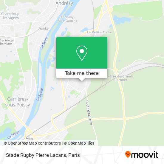 Stade Rugby Pierre Lacans map