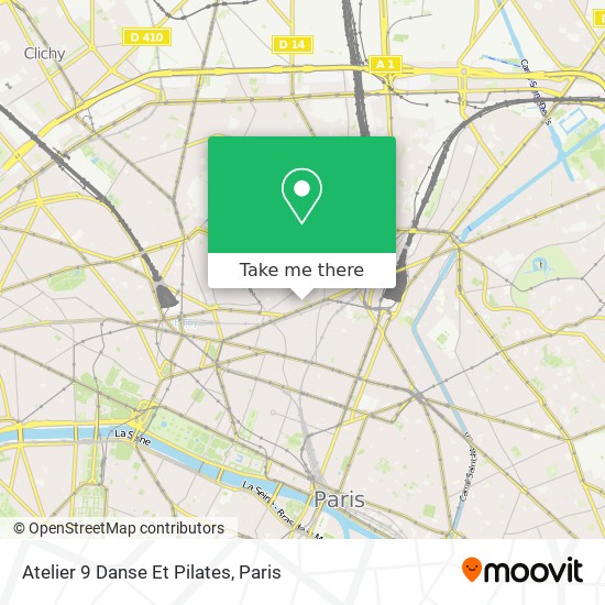 Atelier 9 Danse Et Pilates map