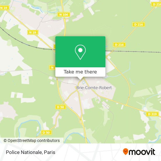 Police Nationale map