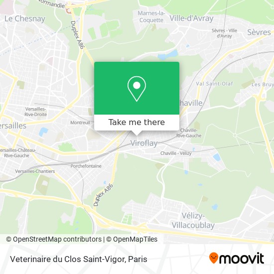 Veterinaire du Clos Saint-Vigor map