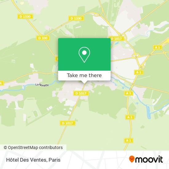 Hôtel Des Ventes map