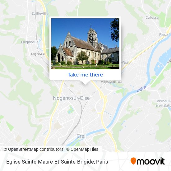 Mapa Église Sainte-Maure-Et-Sainte-Brigide
