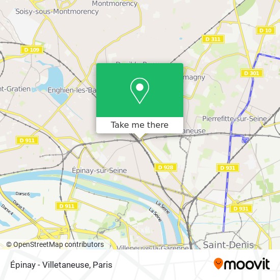 Épinay - Villetaneuse map