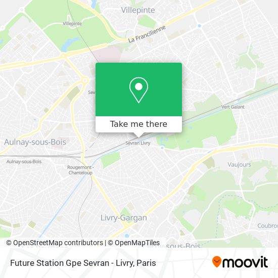 Future Station Gpe Sevran - Livry map