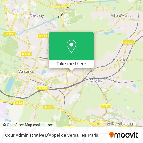 Mapa Cour Administrative D'Appel de Versailles