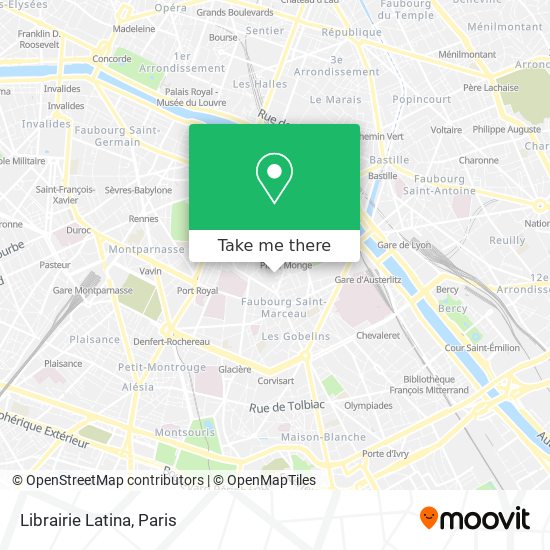 Mapa Librairie Latina