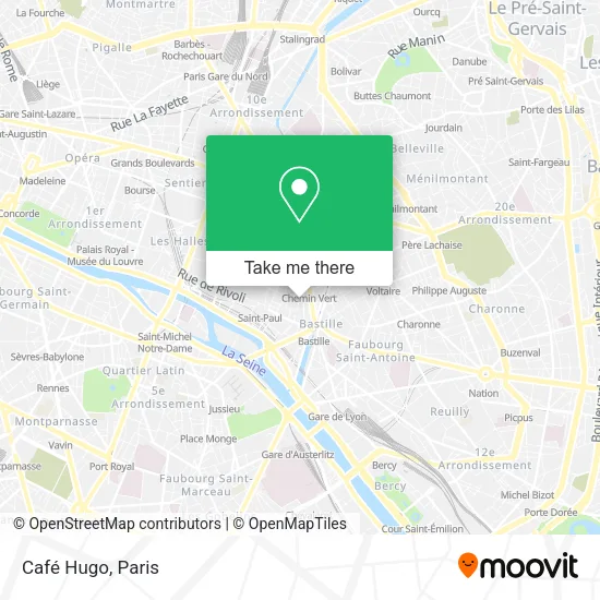 Café Hugo map