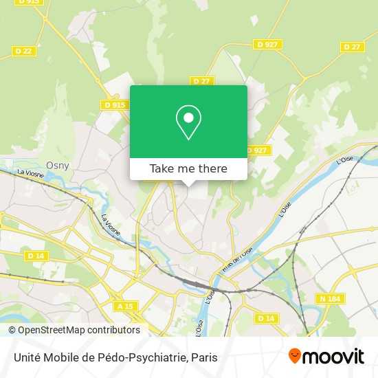 Unité Mobile de Pédo-Psychiatrie map