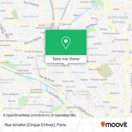 Rue Amelot (Cirque D'Hiver) map