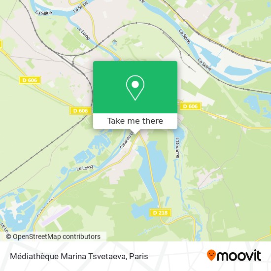 Mapa Médiathèque Marina Tsvetaeva