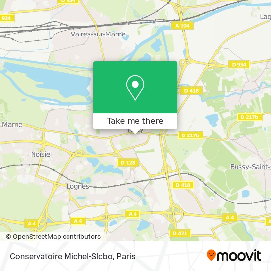 Conservatoire Michel-Slobo map