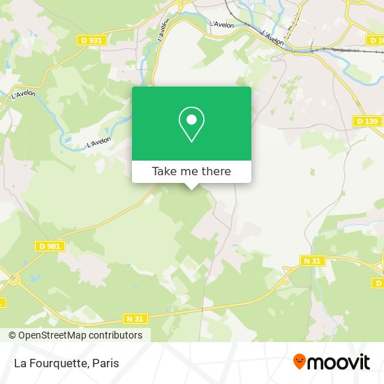 Mapa La Fourquette
