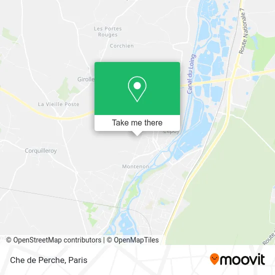 Che de Perche map