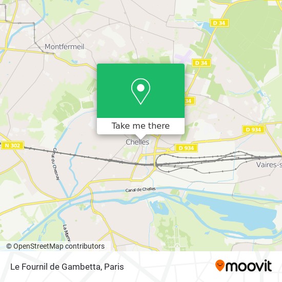 Mapa Le Fournil de Gambetta