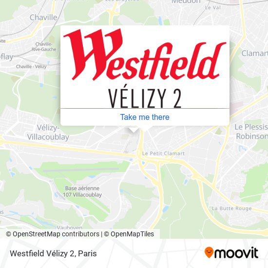 Mapa Westfield Vélizy 2