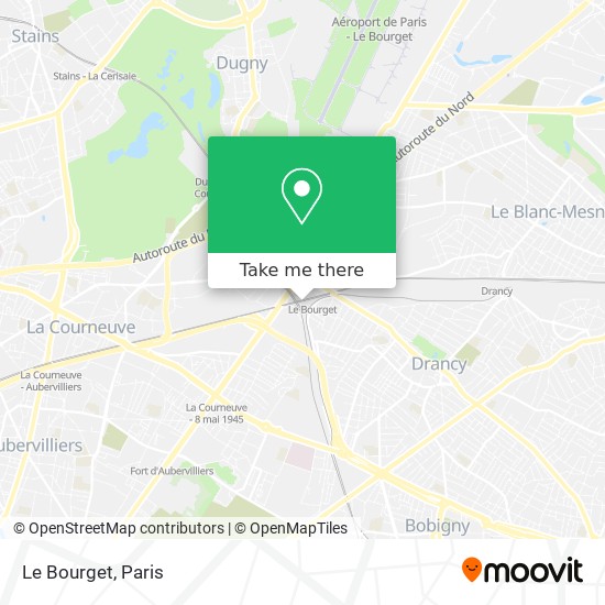 Mapa Le Bourget