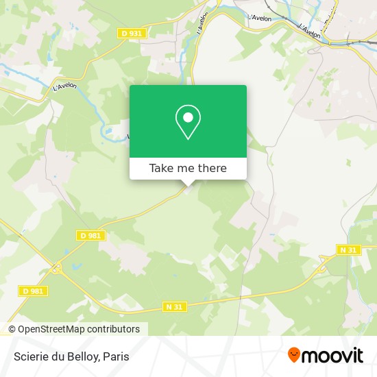 Scierie du Belloy map