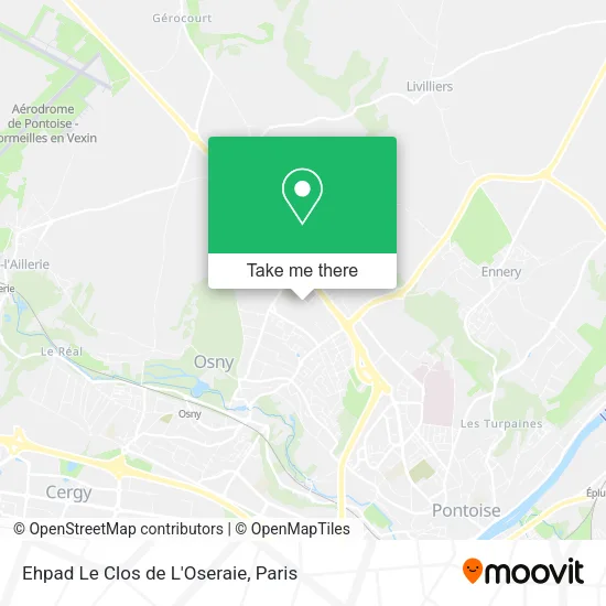Ehpad Le Clos de L'Oseraie map
