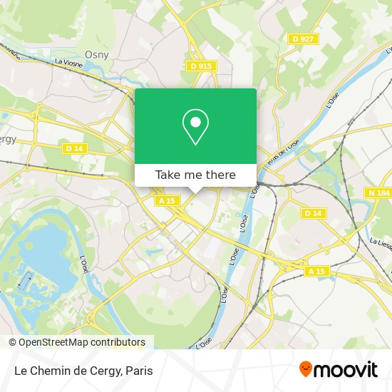 Le Chemin de Cergy map