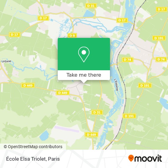 École Elsa Triolet map