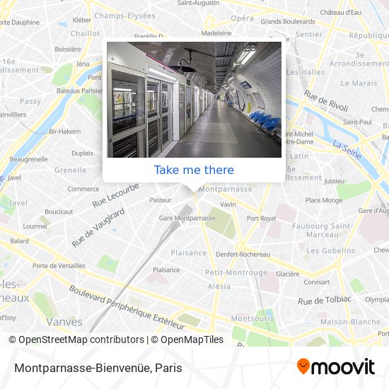 Mapa Montparnasse-Bienvenüe