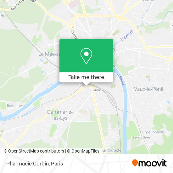 Pharmacie Corbin map