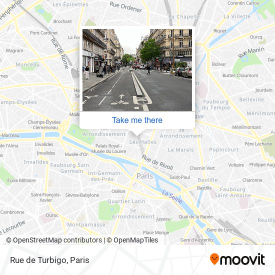 Rue de Turbigo map