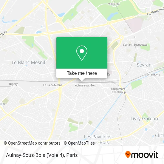 Aulnay-Sous-Bois (Voie 4) map