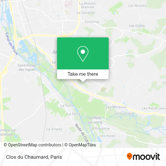 Clos du Chaumard map