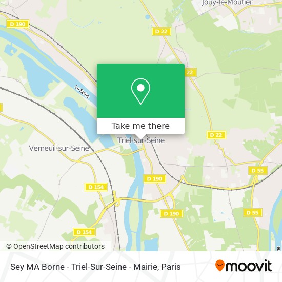 Sey MA Borne - Triel-Sur-Seine - Mairie map