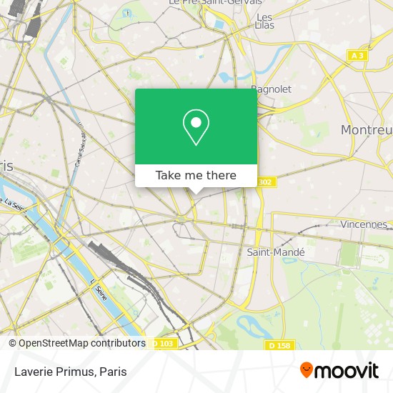 Laverie Primus map