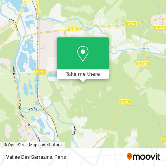 Vallée Des Sarrazins map