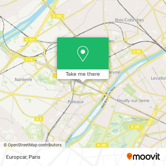 Europcar map