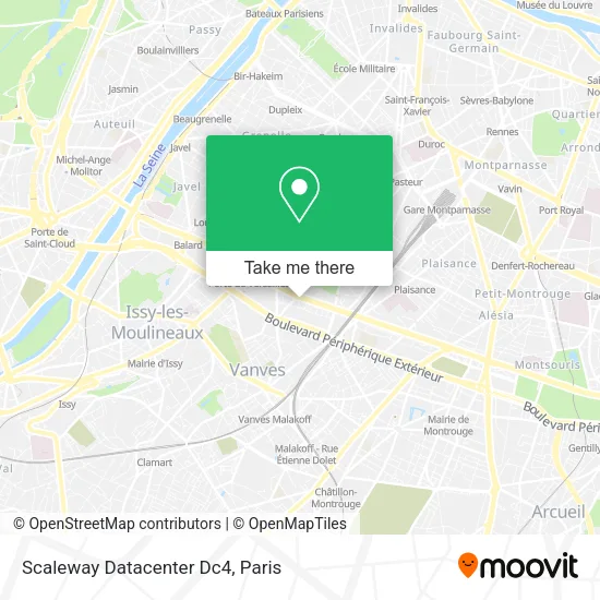 Scaleway Datacenter Dc4 map