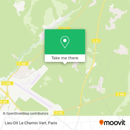 Mapa Lieu-Dit Le Chemin Vert