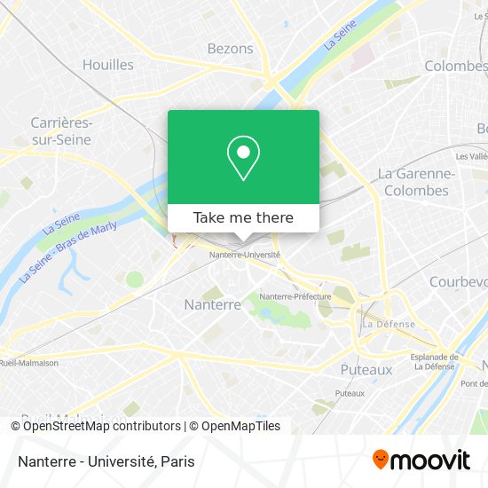 Mapa Nanterre - Université