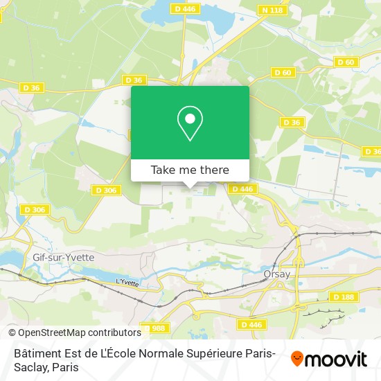 Bâtiment Est de L'École Normale Supérieure Paris-Saclay map