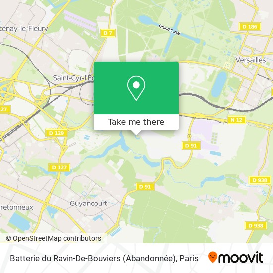 Mapa Batterie du Ravin-De-Bouviers (Abandonnée)