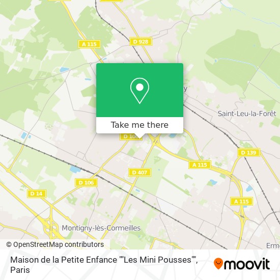 Mapa Maison de la Petite Enfance ""Les Mini Pousses""