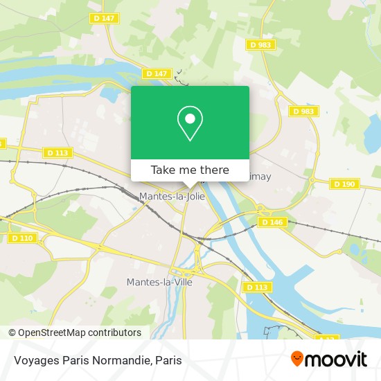 Voyages Paris Normandie map