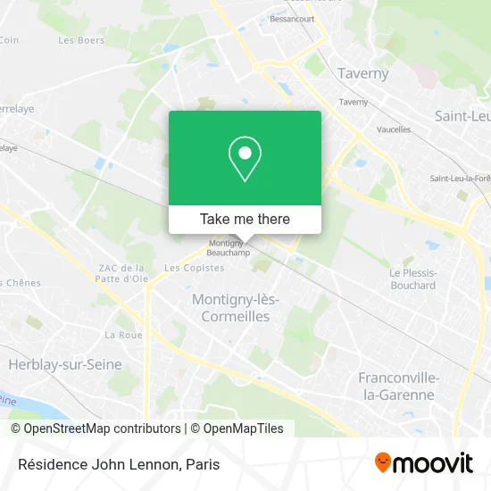Résidence John Lennon map