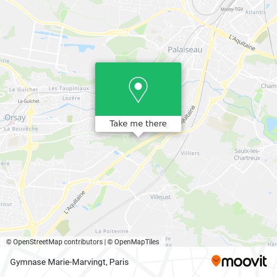 Mapa Gymnase Marie-Marvingt